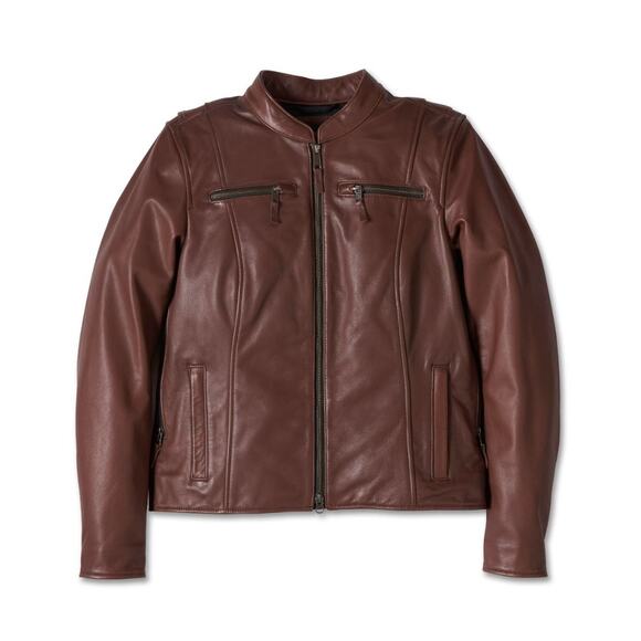 Harley Davidson Womens Linden Leather Riding Jacket - Picture 1 of 4